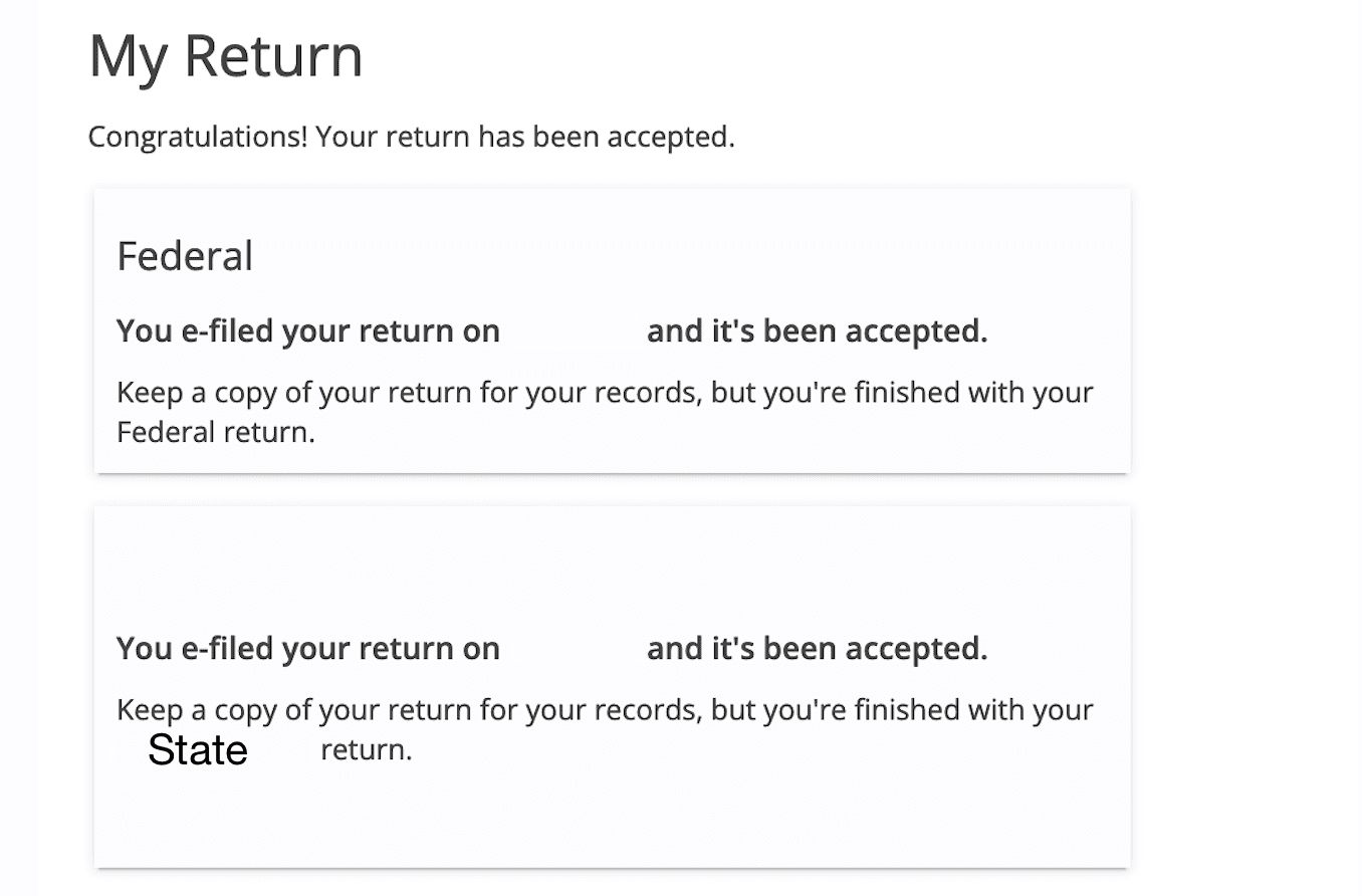 Your Return Has Been e-Filed