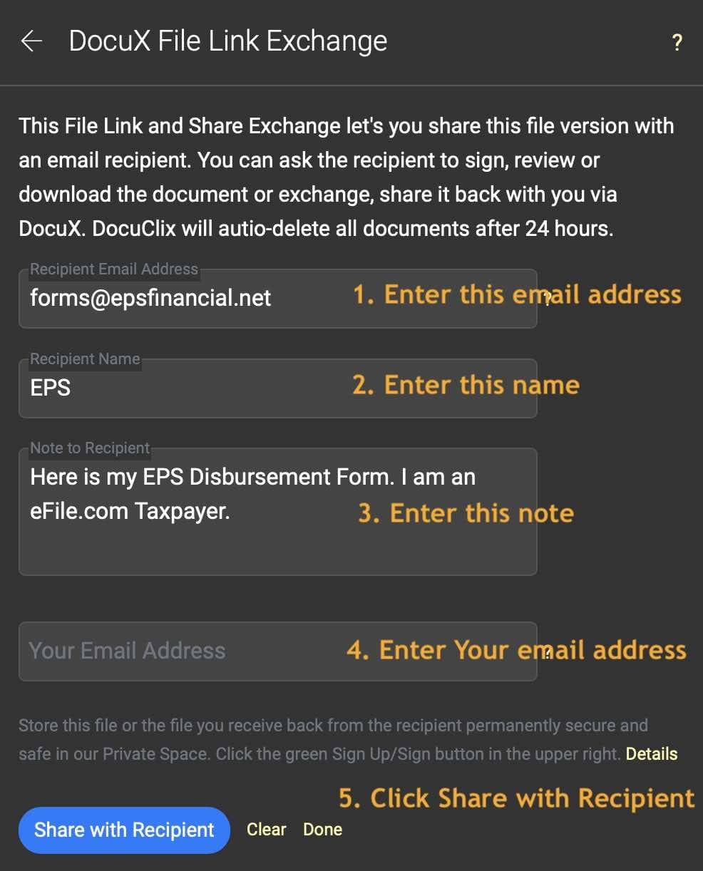 Refund Disbursement